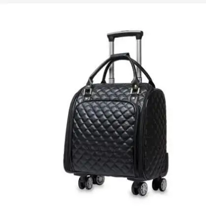 

18 Inch Women Spinner Suitcase 16" Trolley Bag Wheels Travel Rolling Luggage Suitcase Business Cabin Travel Rolling Baggage bag