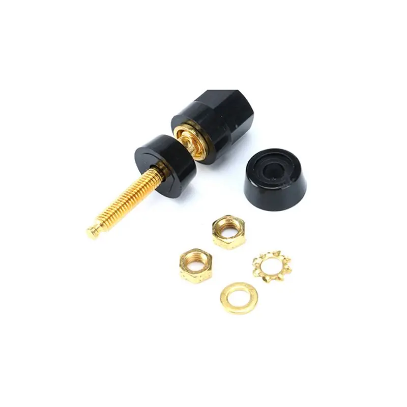ABZC 40Pcs/Lot Banana Binding Post Large Current Amplifier 4mm Banana Plug Jack Socket Speaker Terminal 5 Pairs
