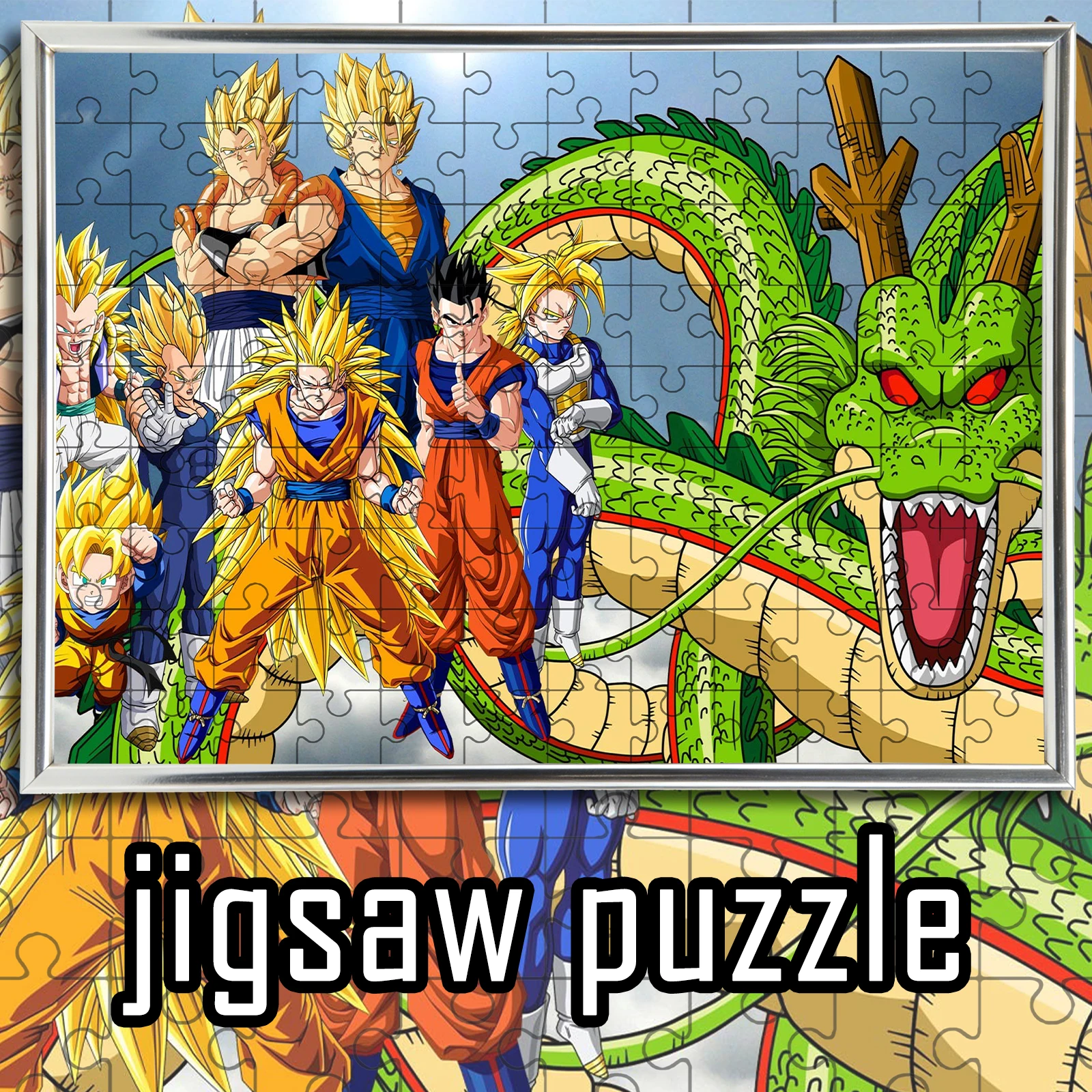 

Dragon Ball Super Saiyan All Characters & Shenron Wooden Jigsaw Puzzle 108-1000pcs Color Box