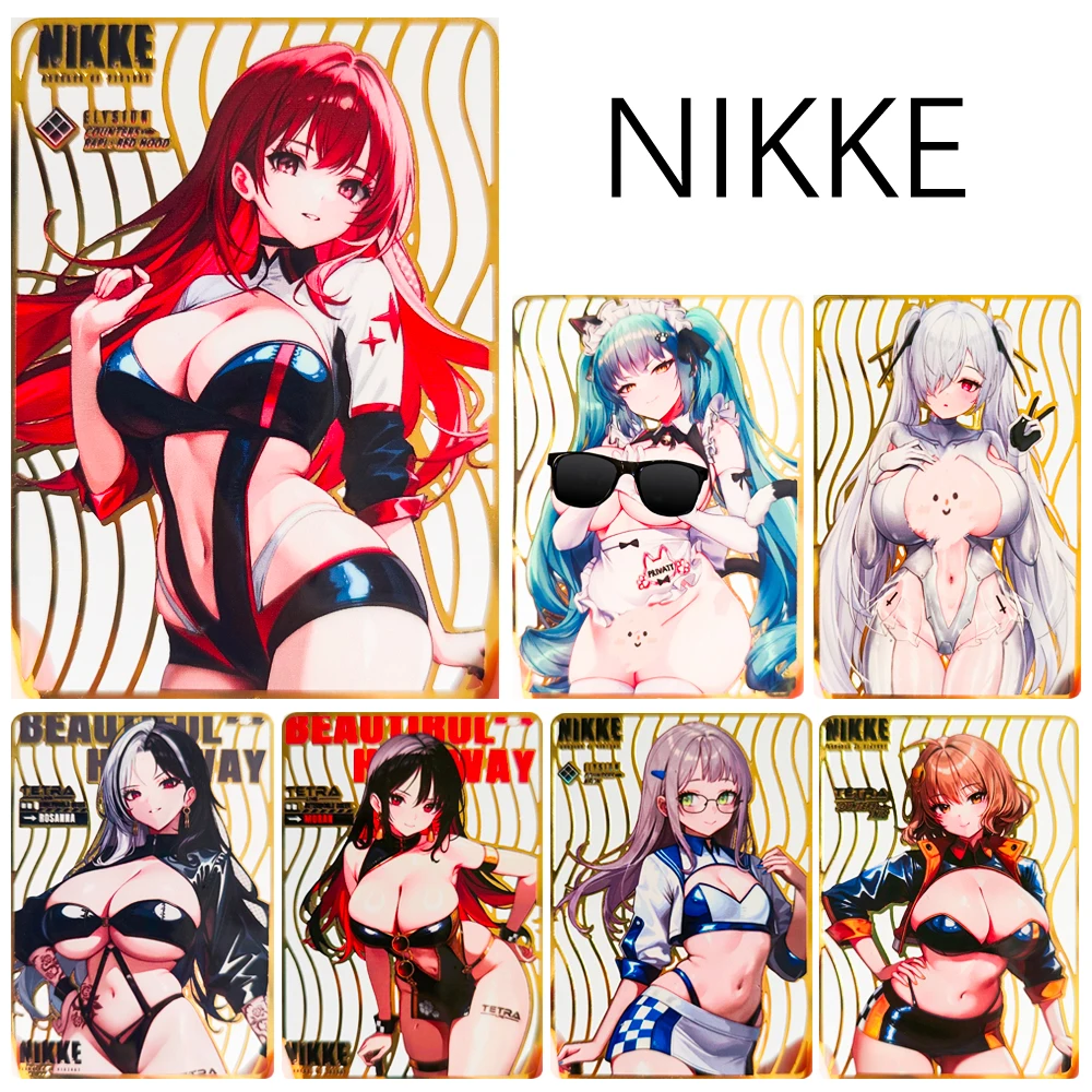 

NIKKE DIY Metal cut-out card Anies Ravi Nion Rosanna Privati Collectible cards for boys' birthdays Anime metal bookmark