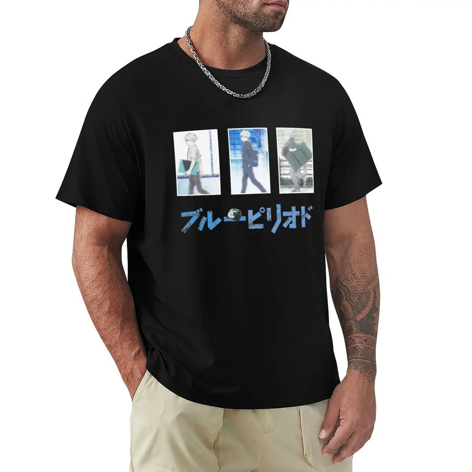 

Blue Period ''ON THE ROAD'' V1 T-Shirt Aesthetic clothing sweat customizeds mens graphic t-shirts