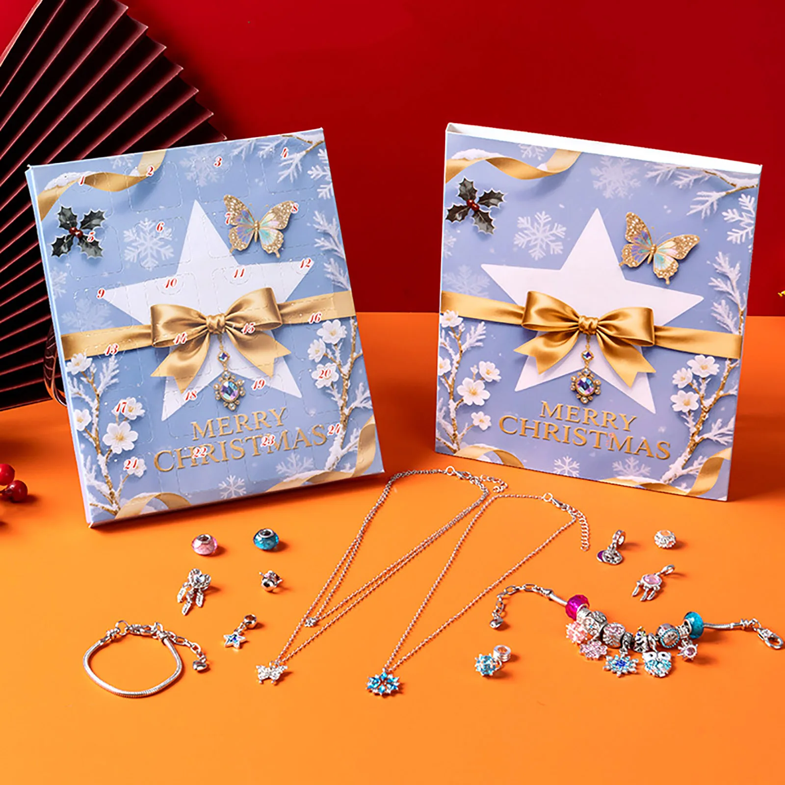 Timer Clips for 24 Hour Timer Christmas Advent Calendar Bracelets For Girls 24 Days Xmas Teeth Brushing Timer for Kids 2 Minute