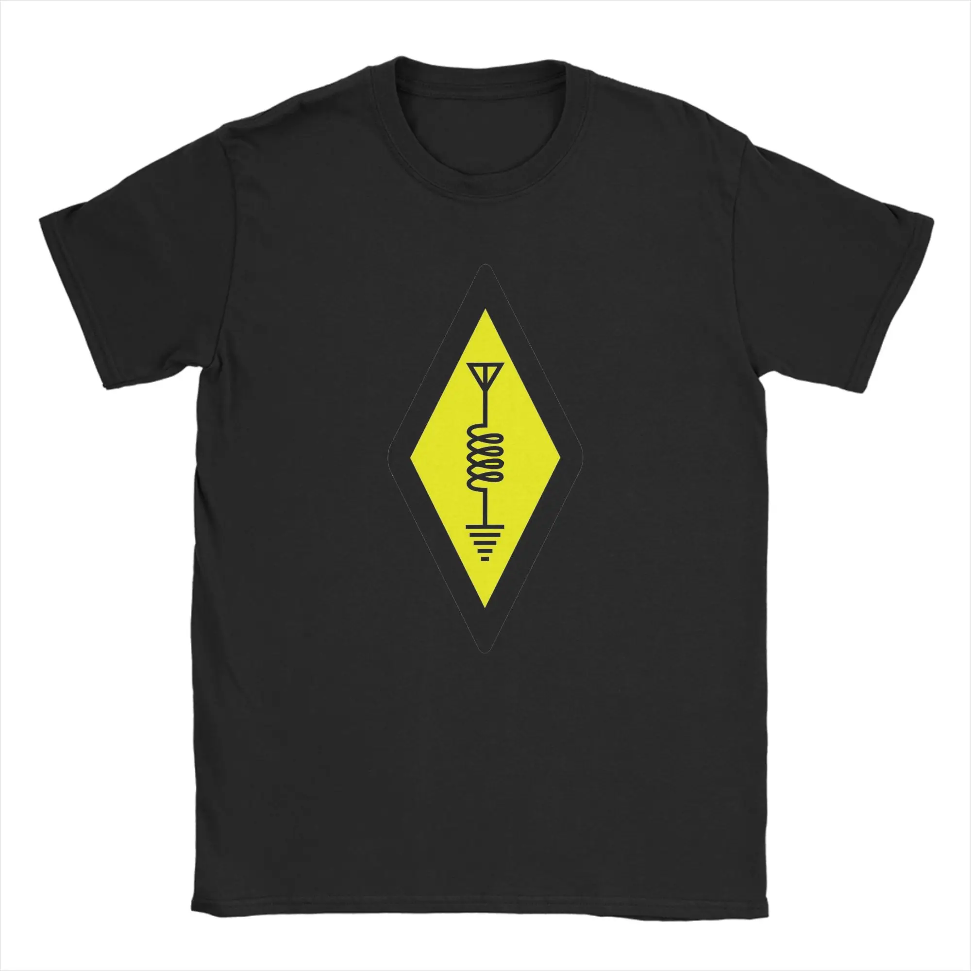 International Symbol Of Amateur HAM Radio T-Shirt For Men Women 100%Cotton Clothing Harajuku  Round Neck Short Sleeve