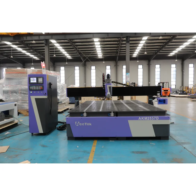 Custom 3 Axis Atc CNC Wood Router Machine 2500x3700 With Vacuum Table for Wood and Aluminum Sheet