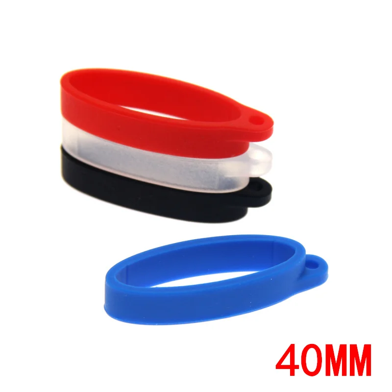 40Mm Silicone Bands Anti Slip Rubber Rings Necklace Lanyard Anti-Loss Pendant Holder