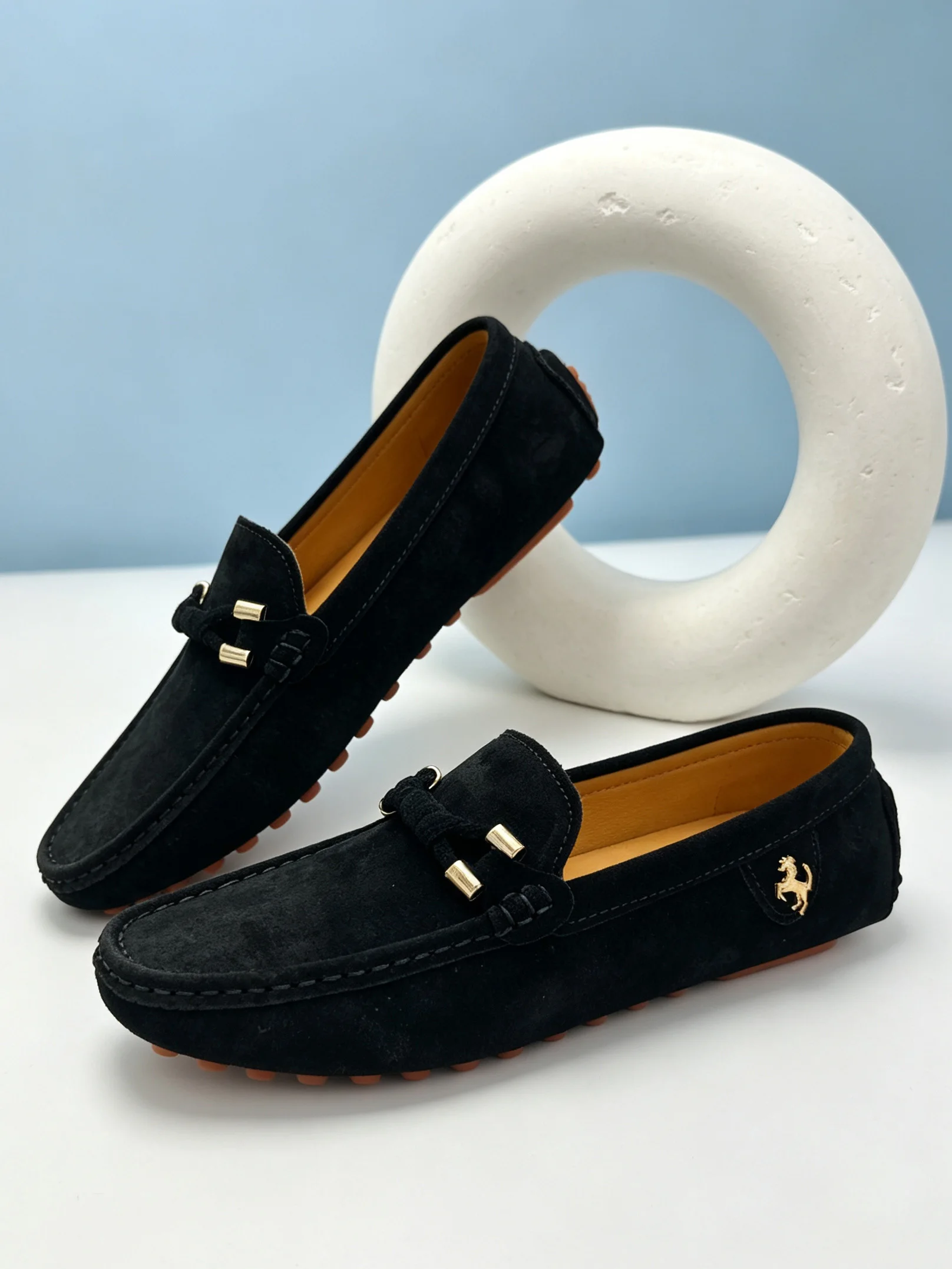 Men's Shoes Loafers Soft Lightweight Driving Office Shoes Man Comfortable Suede Loafers Walking Casual Lazy Shoes Men Loafers