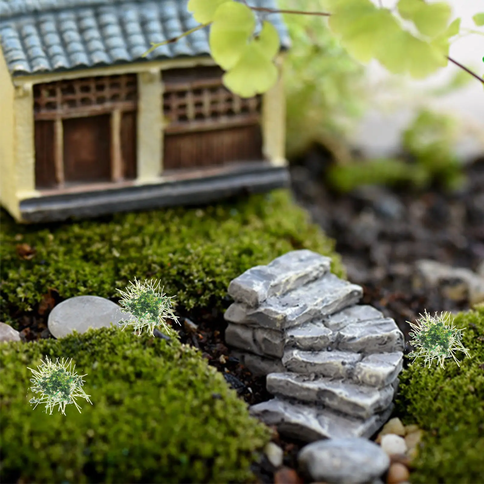 

1 Sheet Simulated Grass Cluster Creative Micro Landscape Decorative Ornament for DIY Sand Table Railway Scene Static Artificial