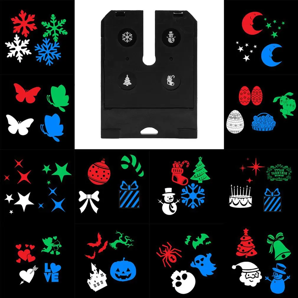 Pola kartu untuk Outdoor LED lampu rumput Switchable pengganti pola perubahan kartu dekorasi pesta kartu hanya