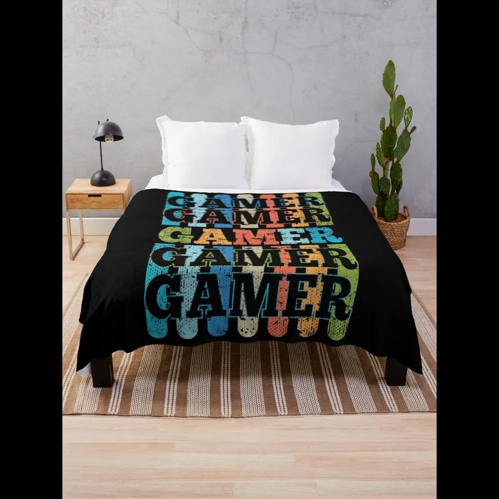 

Одеяло для геймерских видеоигр, мягкий уютный плед для диванов, игровых сеансов и декора спальни, легкий флис