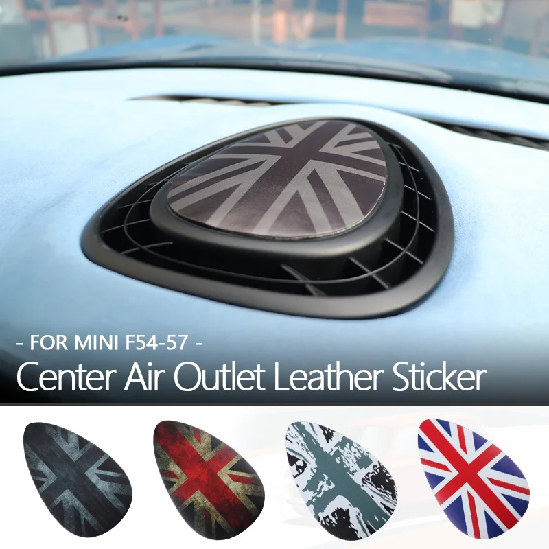 Central Air Outlet Leather Dedicated Cover Sticker For Mini  cooper one F54 Clubman F55 Hardtop F56 Hatchback