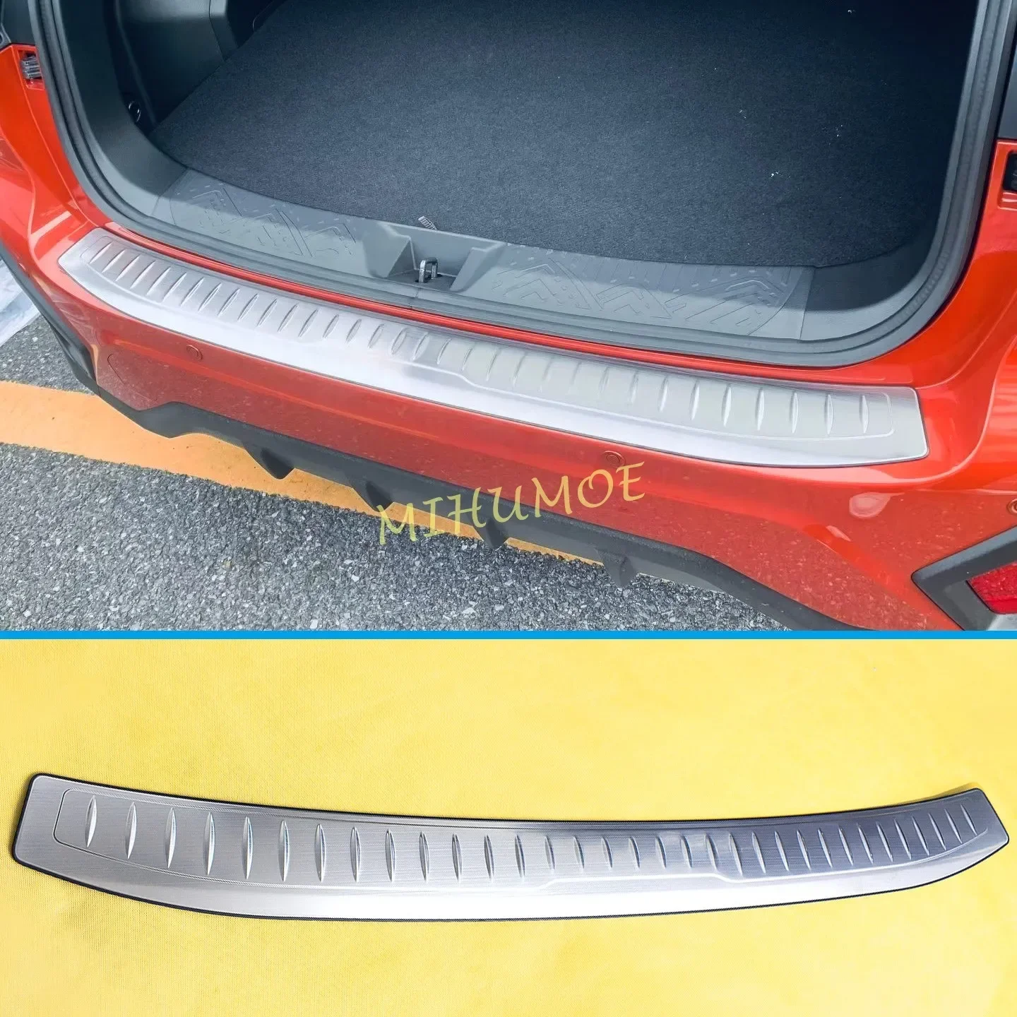 For Subaru Crosstrek 2024 2025 Rear Bumper Protector Luggage Entry Guard Stainless Steel Car Styling