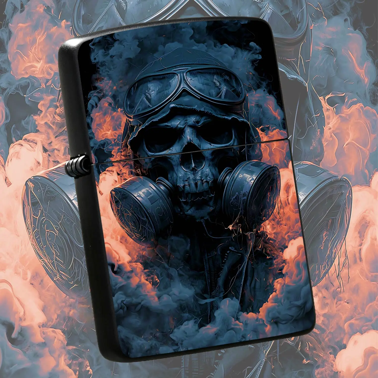 Stylish Dark Skeleton Pilot Themed Lighter, Versatile For All Daily Scenarios, Exquisite High Recognition Decorative Accessory, Ideal Unique Present For Friends, Trendy Portable Item With Stunning Visual Design, Brings A Humorous And Intere