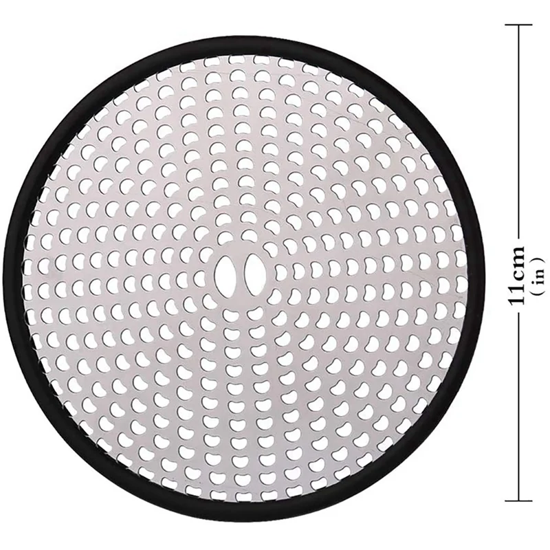 2X Shower Drain Cover Catcher rambut, pelindung saluran air lantai mudah dibersihkan, jaring saringan rambut untuk bak mandi wastafel lantai datar