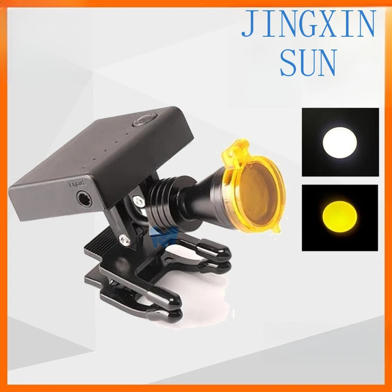Dental  Magnifying Glass Headlights Medical LED Wireless Clip-on  Oral Plastic Surgery Headlights