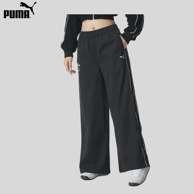Puma Women's Pants Winter New RETRO TAPE Woven Pants Woven Trousers 635721-01