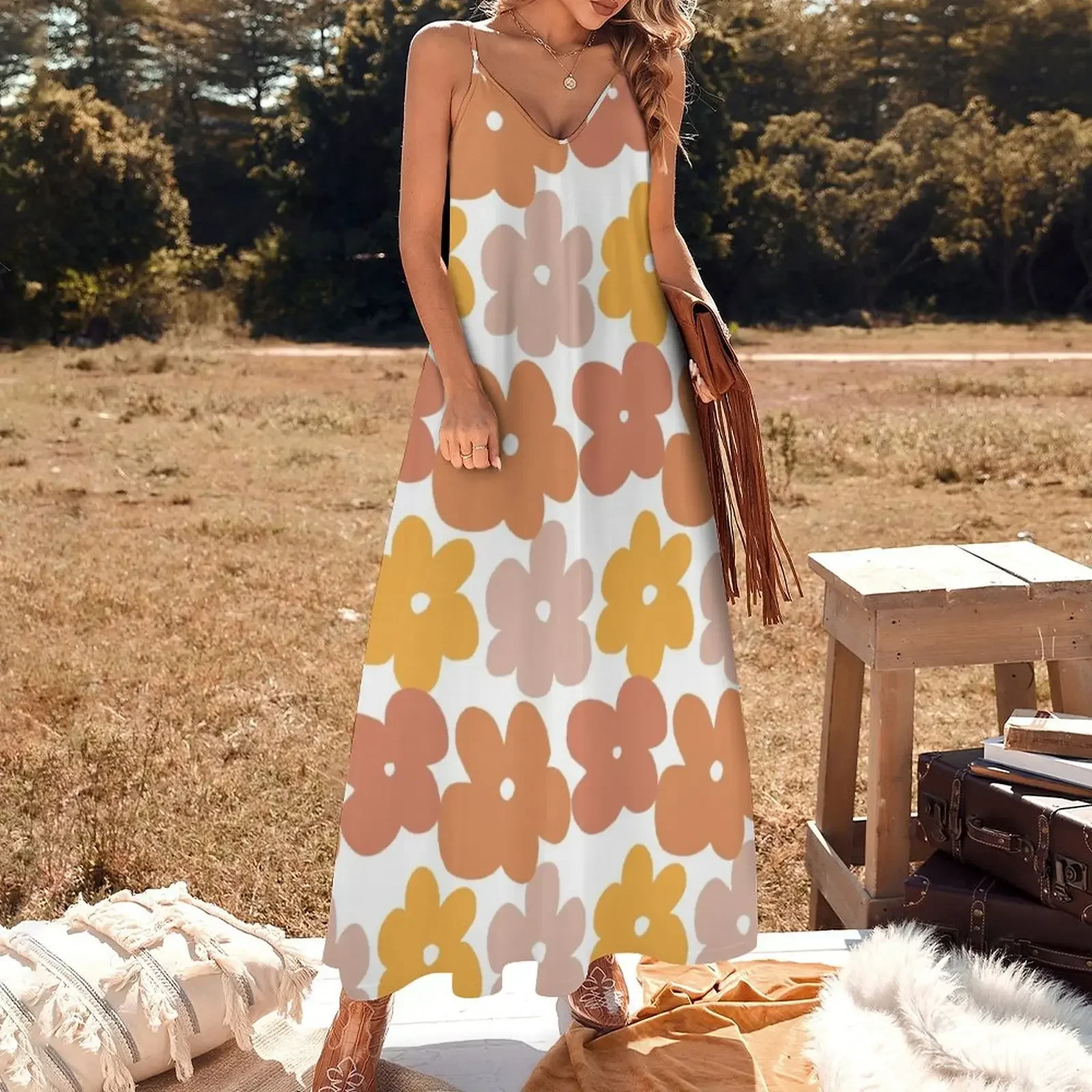 Flower Power Sleeveless Dress dresses for official occasions women's clothing trend 2024 clothing women summer 2024 Dress