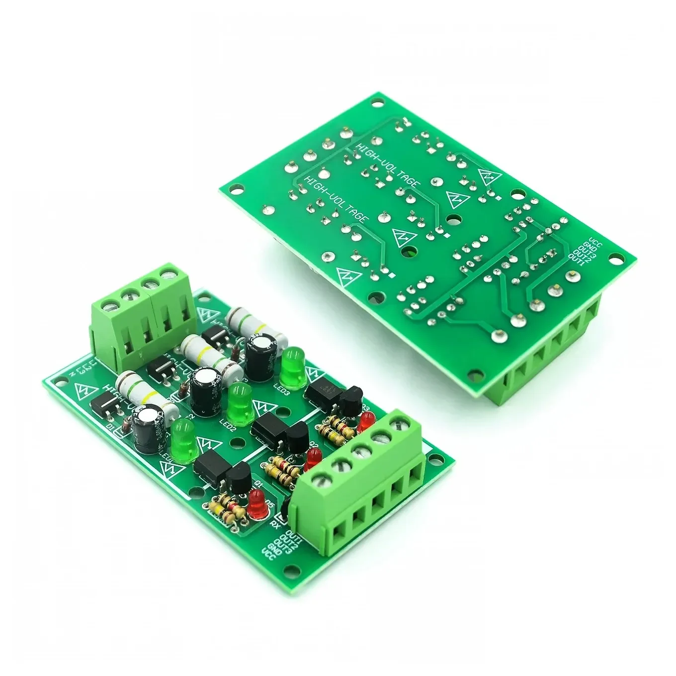 

3CH 3 Channel AC 220V Optocoupler Isolation Board Module Isolated Board Testing Module No PCB Holder AC Detectio