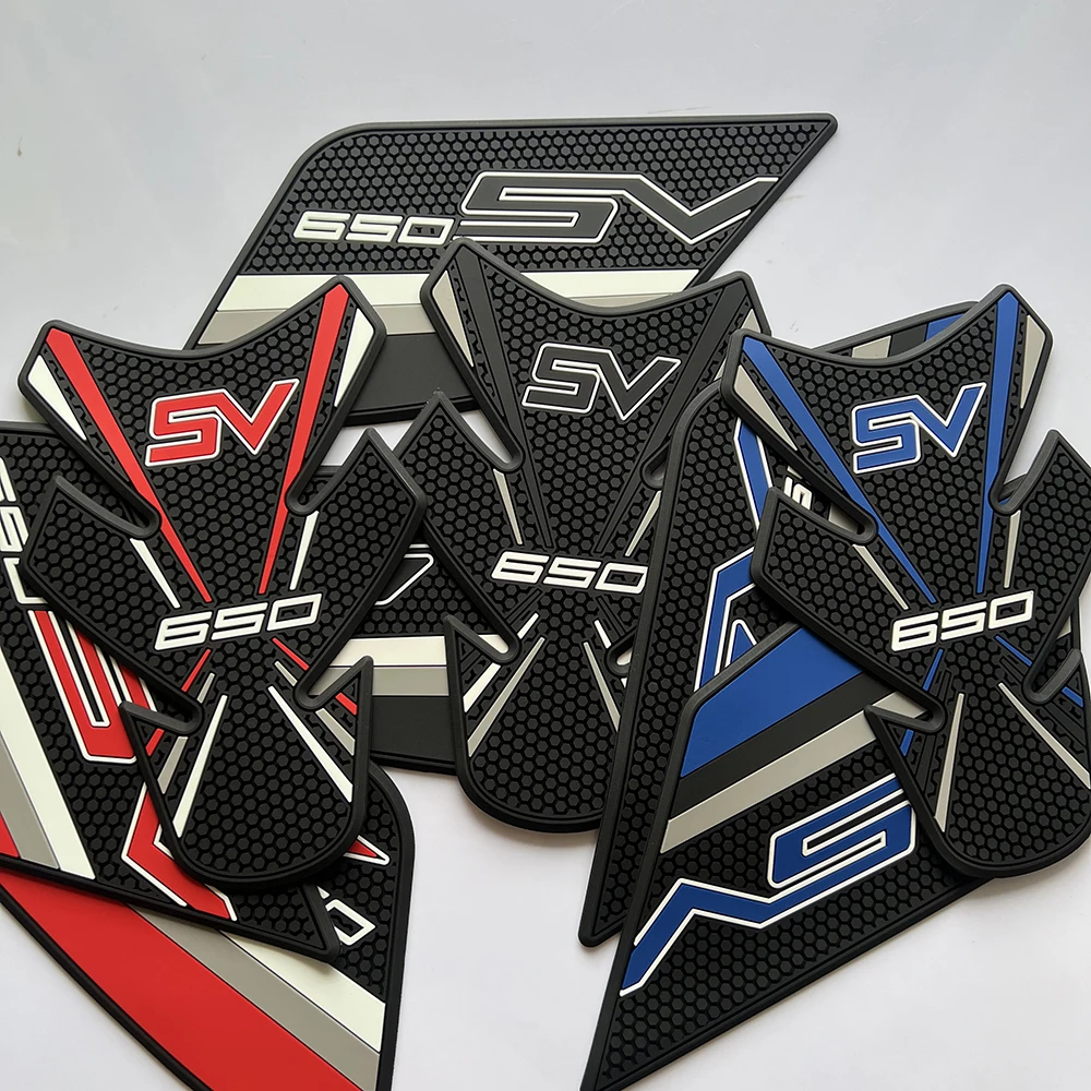 Motorcycle tank pad For SUZUKI SV650 SV 650 Non-slip Side Tank Knee Pads Protection Stickers High Quality Rubber