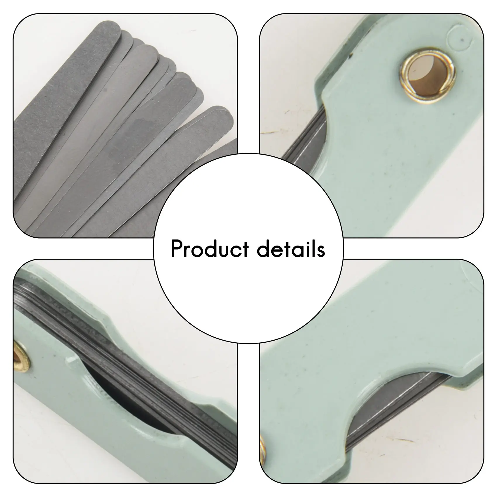 AT16 New 0.02 To 1mm 17 Blade Thickness Metric Filler Feeler Gauge Measure Tool