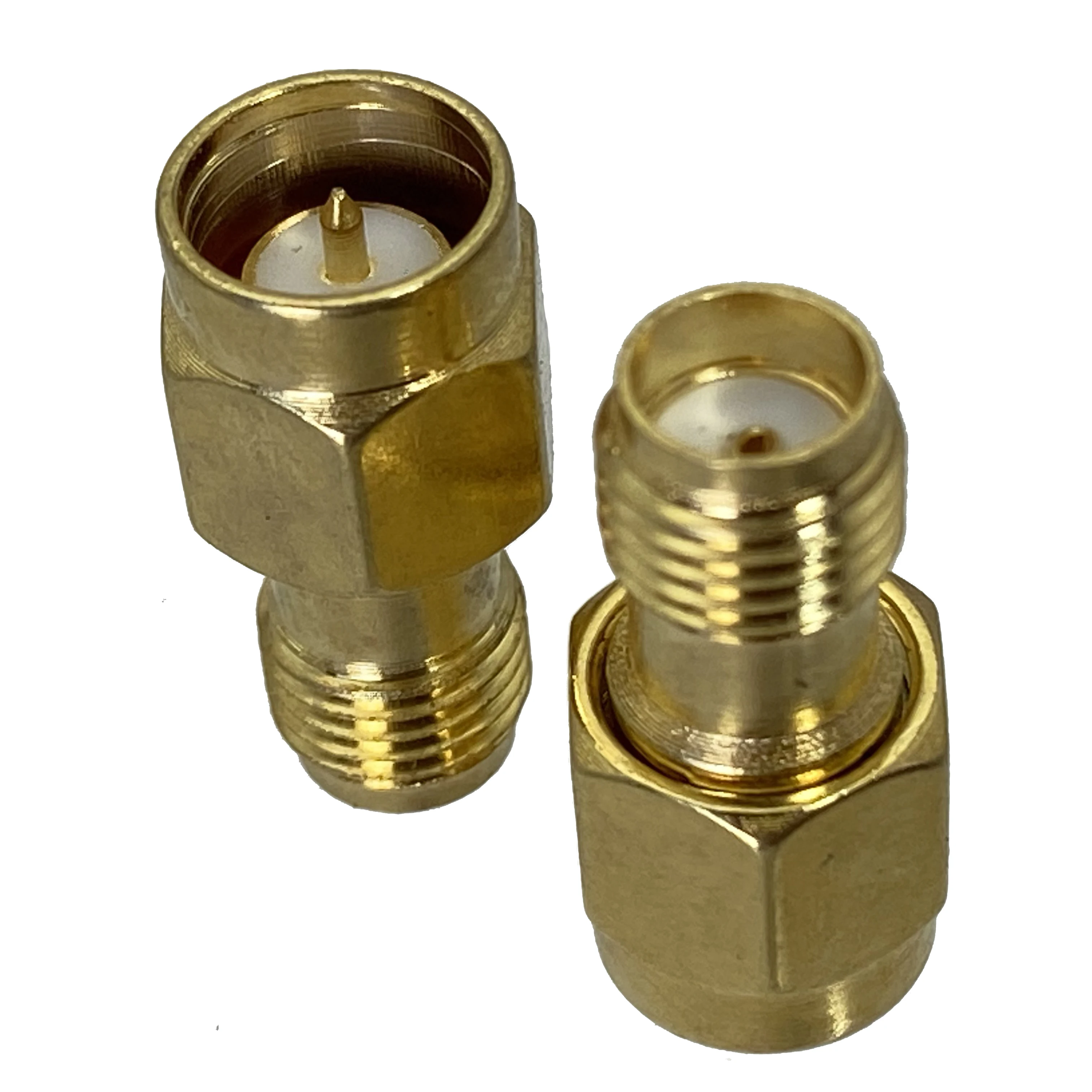 SMA Male Plug to Female Jack Adapter Quick Push-On Connector (1 Pack) for RF Test Fitting Test