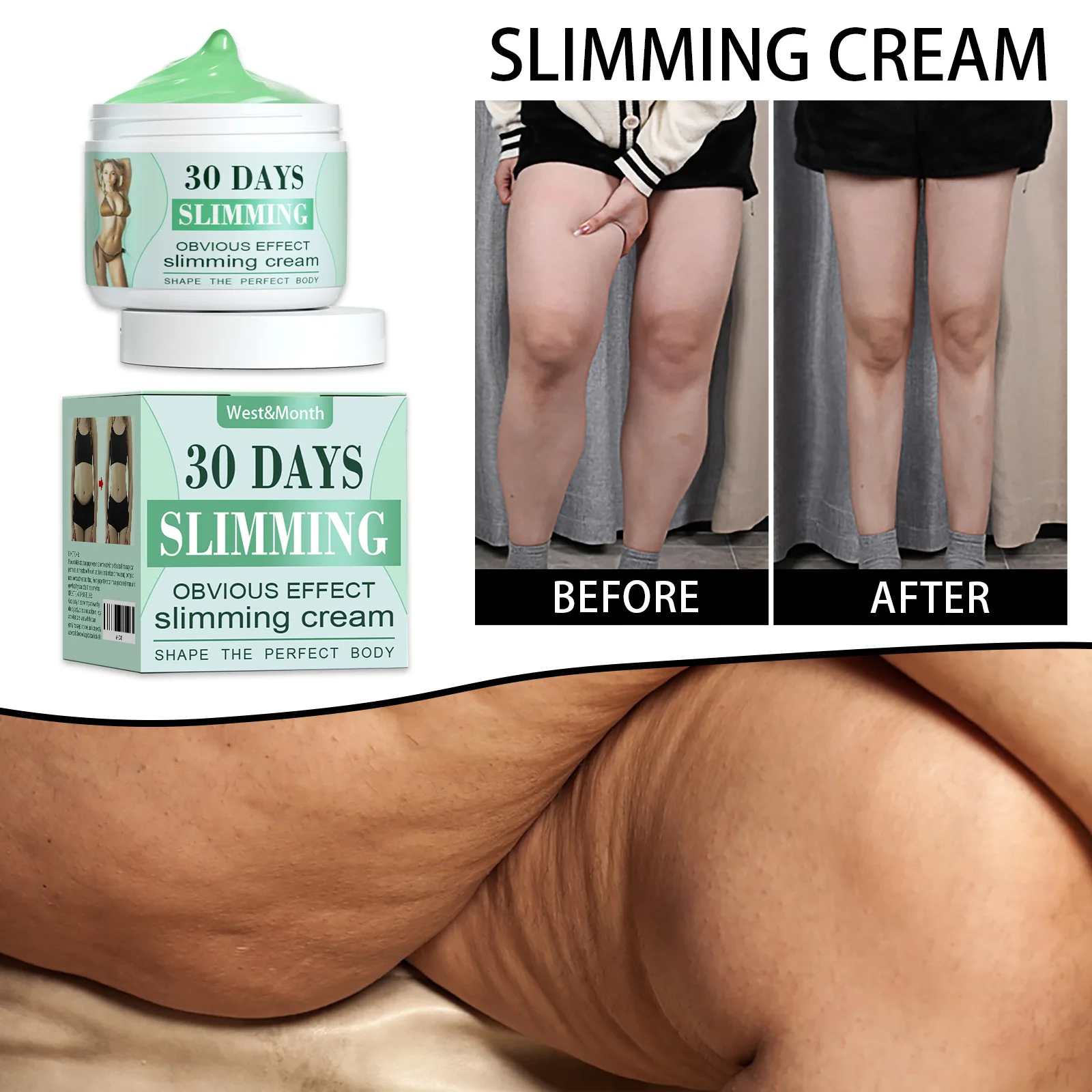 Slimming Cream Fat Burning Abdomen Shrinking Body Firming Fat for Stomach Legs and Buttocks Waist Weight Loss Massage Cream 다이어트