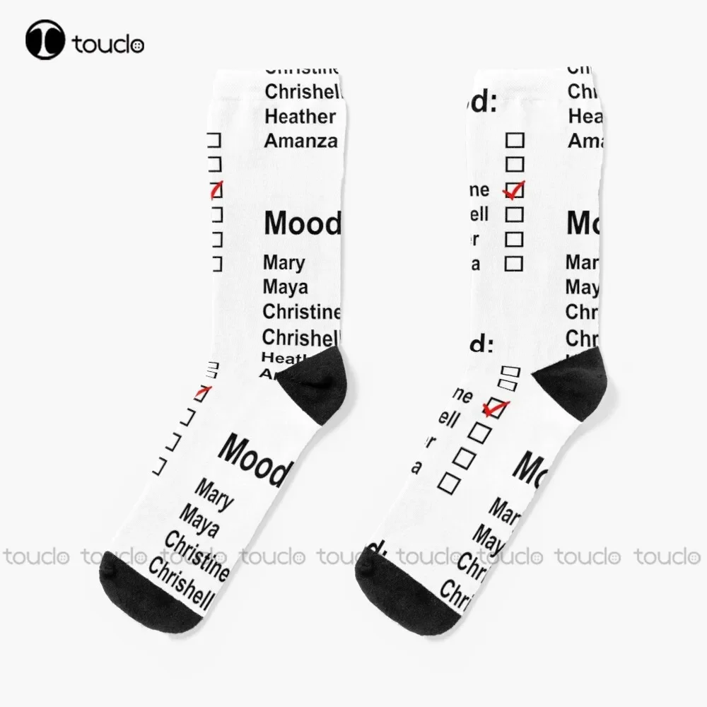 

Продажа Sunset - Mood - Christine Socks Женские носки Crew Унисекс для взрослых и подростков Молодежные носки Подарок на заказ 360° ° Цифровая печать для женщин и мужчин