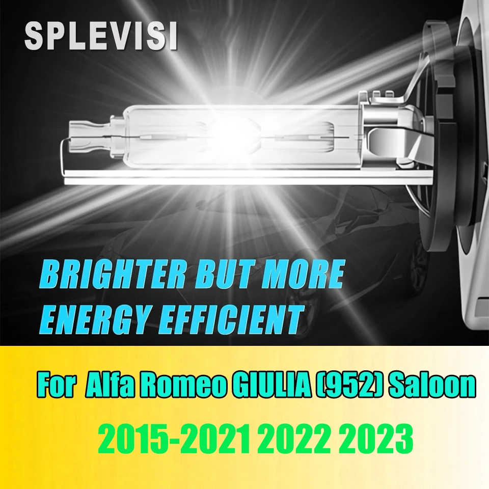 

D3S 35W hid headlight bulb 6000K White headlamp - Heat-resistant and wear-resistant For Alfa Romeo GIULIA (952) Saloon 2015-2023