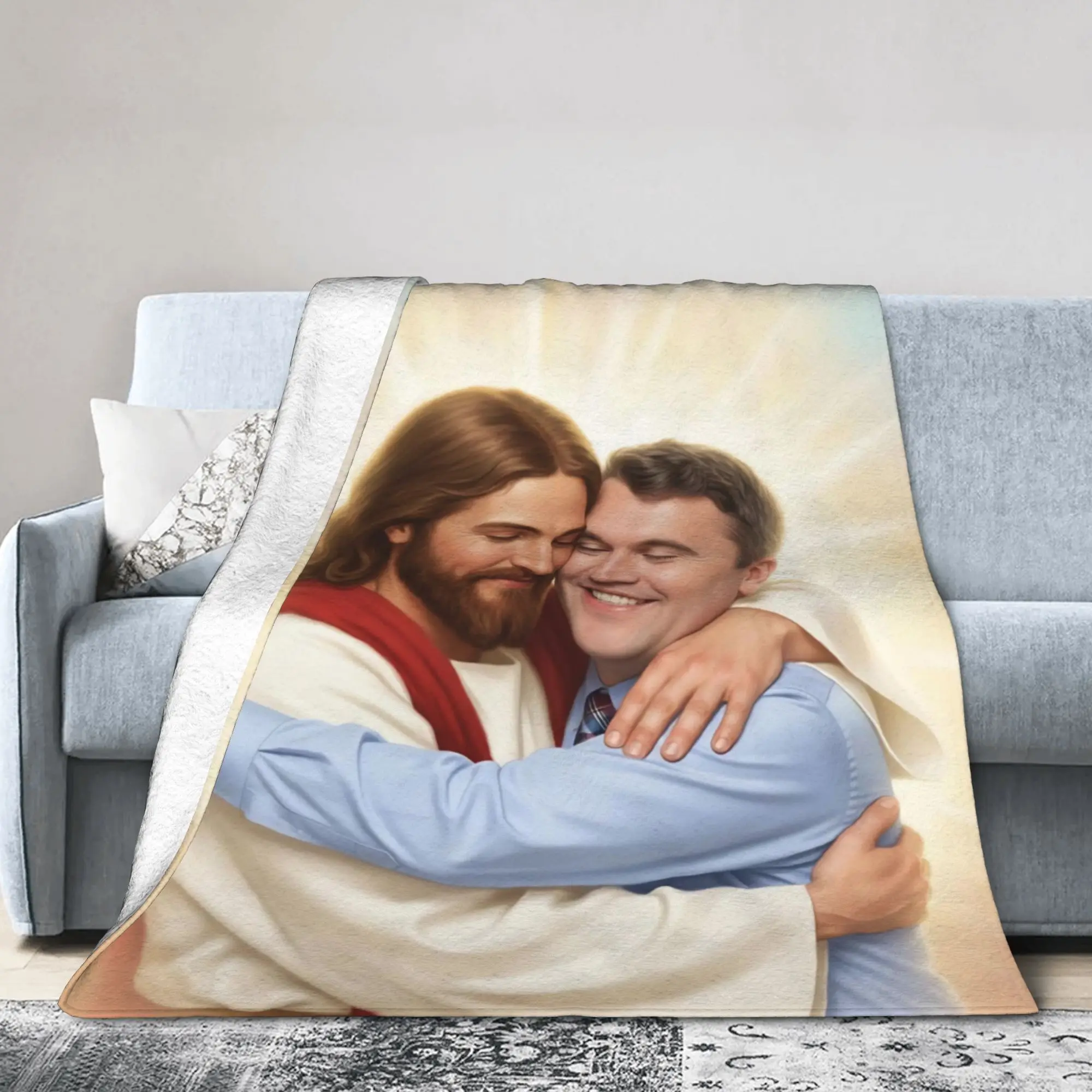 Charlie Kirk Embrace God Blankets Quality Warm Soft  Bedding Throws Winter Airplane Travel Couch Bed Novelty Bedspread