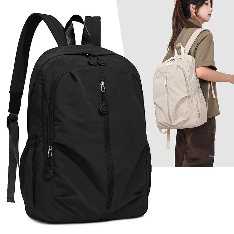 Casual Travel Waterproof Lightweight Portable Backpack Fashionable Nylon Material Double Shoulder Strap for Teenagers And Stu...