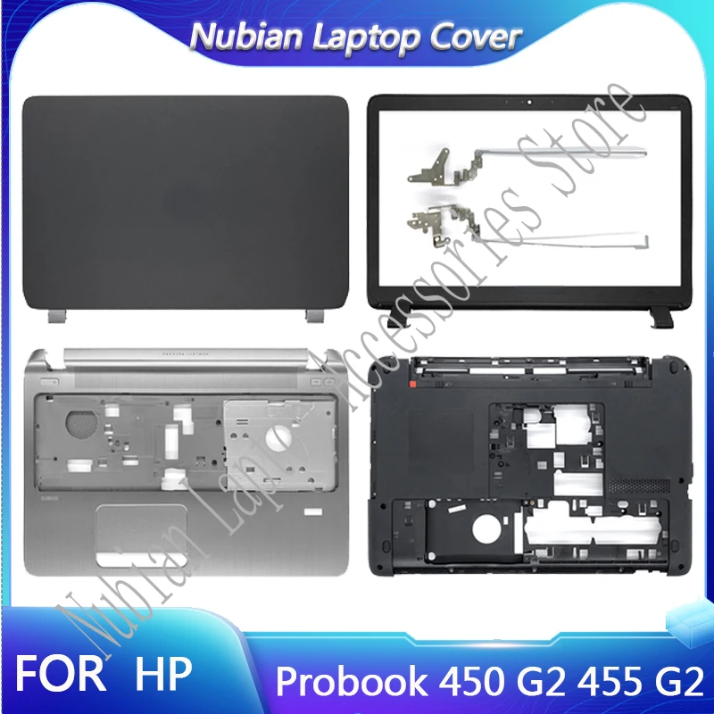 

NEW For HP Probook 450 G2 455 G2 Laptop LCD Back Cover/Front Bezel/Hinges/Palmrest/Bottom Case 768123-001 AP15A000100 Upper Case