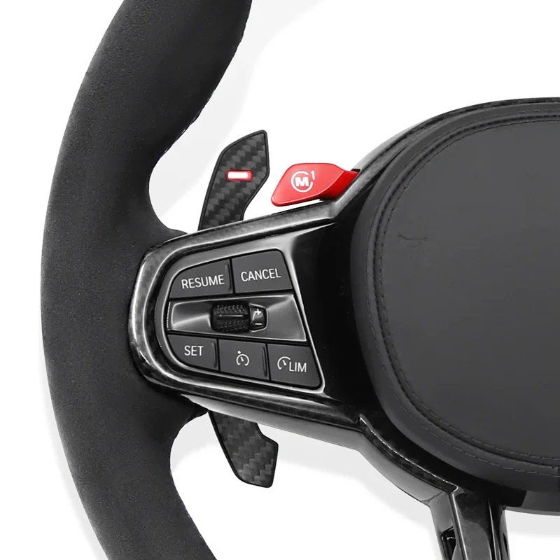 BMW G/Fシリーズ G20 G30 G31 G32 G01 X4 G02 G87 M3 G80 M4 G82 G42 G21 G14 G15 G16用レザーカーボンカーボンステアリングホイールアセンブリ