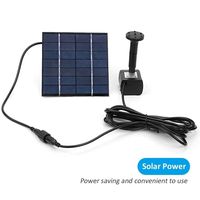 Mini Solar Panel Water Pump 4 Nozzles DC Brushless Solar Fountain Pump DIY 200L/H Solar Water Fountain Indoor