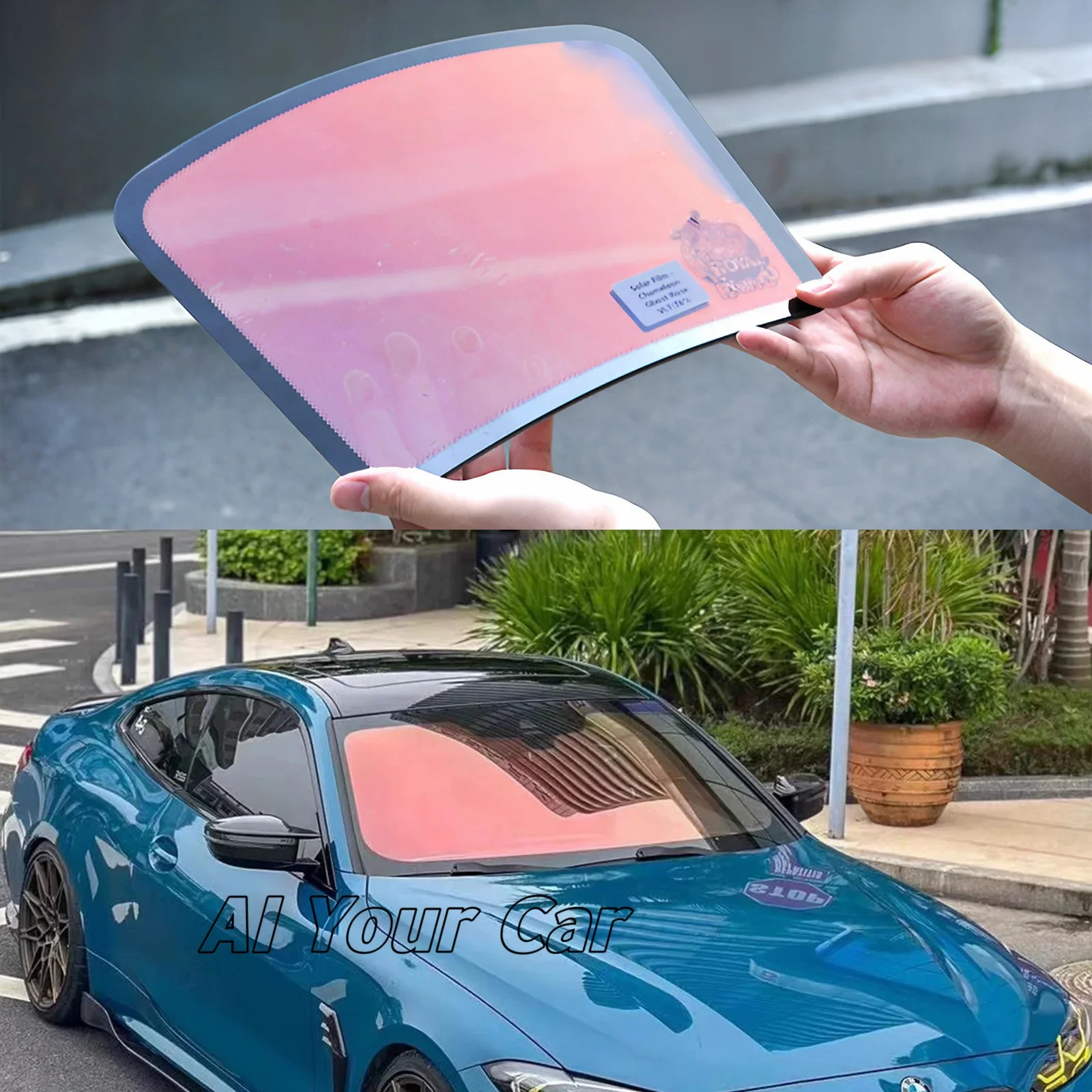 

Ghost Rose Chameleon Tint 78%VLT Heat Insulation UV Rejection Color Changing Chameleon Window Solar Tint Film for Car Windshield