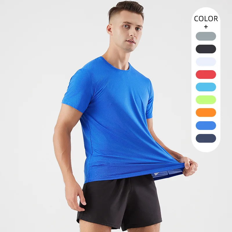 Summer Sport Gym T Shirt Men Quick Dry Running Bodybuilding Shirts Men Short Sleeve Fitness Tops Oversized Brazil T-Shirt Jersey