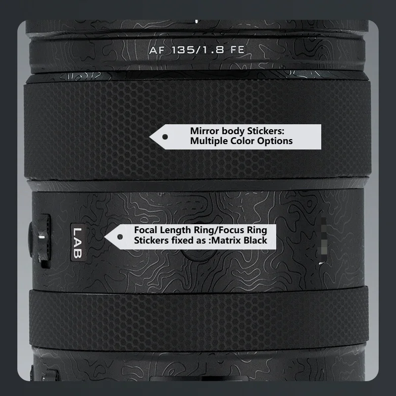 For VILTROX AF 135mm F1.8 FE for SONY FE Mount Lens Sticker Protective Skin Decal Vinyl Wrap Film Anti-Scratch Protector Coat
