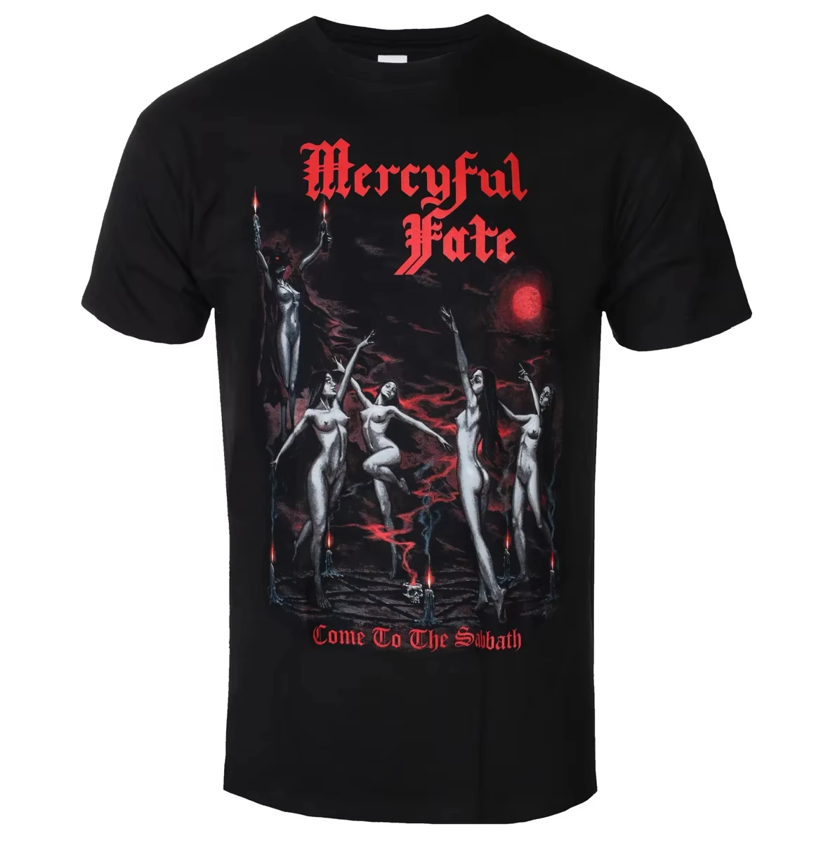 2025 Mercyful Fate Camisa de algodón con gráfico Unisex hombres mujeres verano manga corta marca de moda de lujo Casual Vintage Retro camiseta diaria