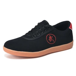 Kung Fu buty mężczyźni kobiety lekkie damskie Tai Chi miękkie dno trampki sportowe Outdoor Man Canvas sztuki walki buty Wushu