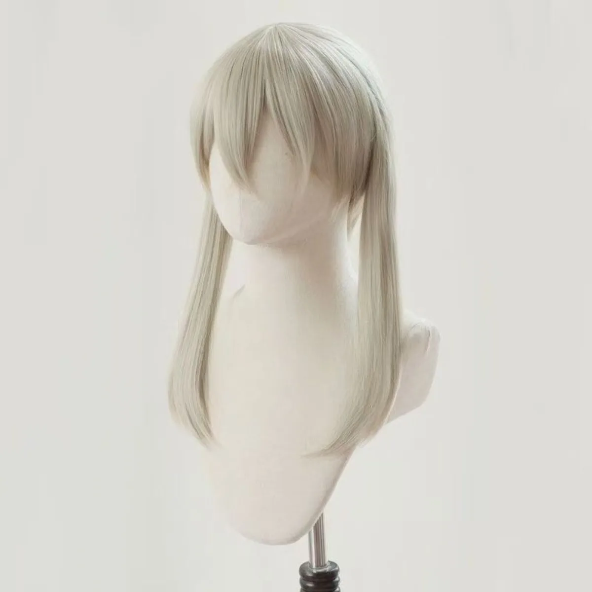 Soul Eater Maka Albarn Cosplay Peruca Linho Loira Twin Ponytails Estilo Anime Peruca Fantasia Para Cosplay