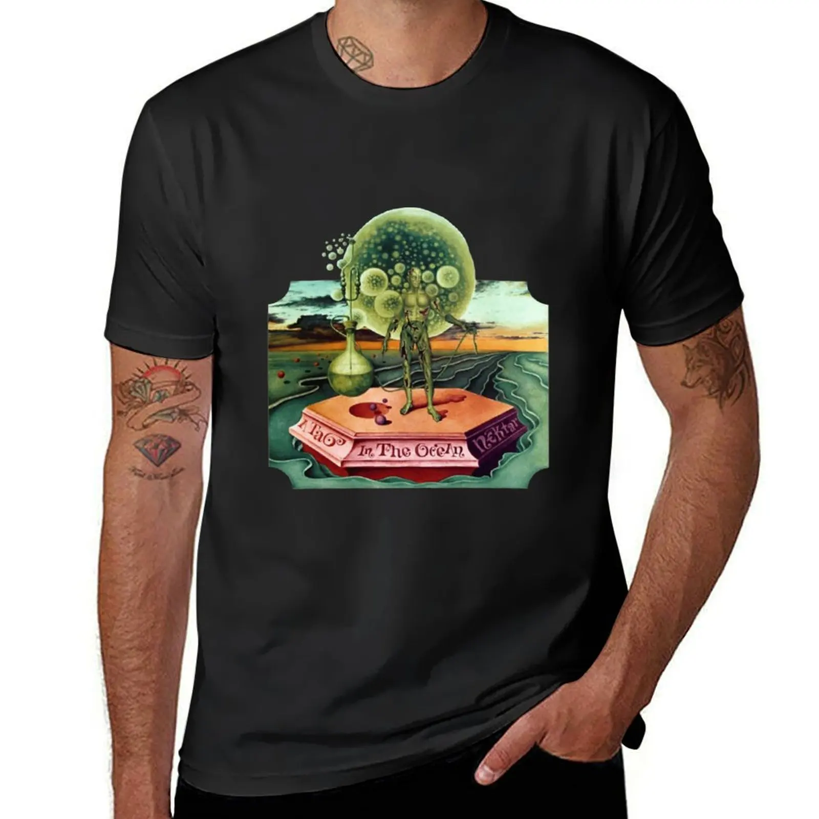 A Tab In The Ocean 1972 Nektar T-Shirt shirts graphic tees blacks mens clothing