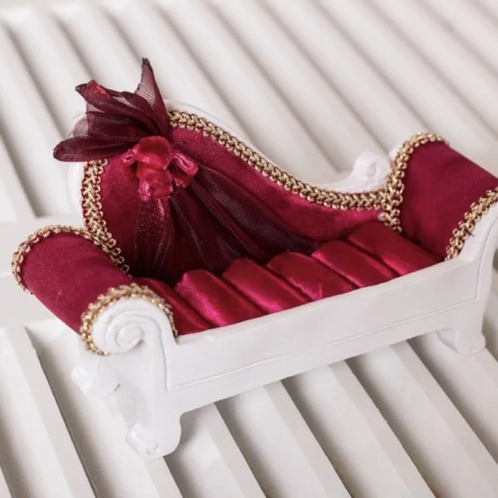 

Sofa Necklace Mannequin Display Stand High-heeled Shoes Luxury High Heels Jewelry Display Rack Bow Elegant