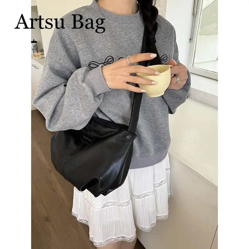 Student Leisure Tote Bag Women's Handbag 2024 New Trendy Korean Versatile Large Capacity Shoulder Crossbody Bag