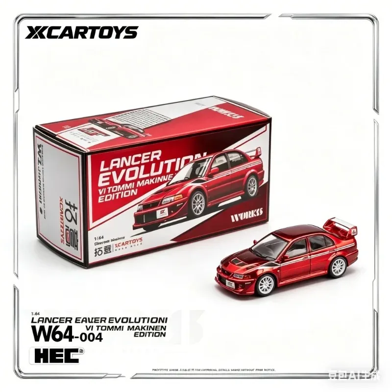 

XCARTOYS 2026HEC Limited Edition 1:64 Works Model Tommy Markinen version Mitsubishi Evolution 6.5 Subaru Outback 22B STi