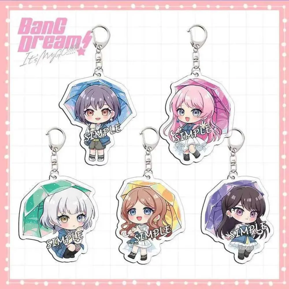 

Anime Bang Dream Anon Chihaya Rana Kaname Cosplay Cartoon Keychains Womens Accessories Bag Keyrings Jewelry Birthday Gifts Girls