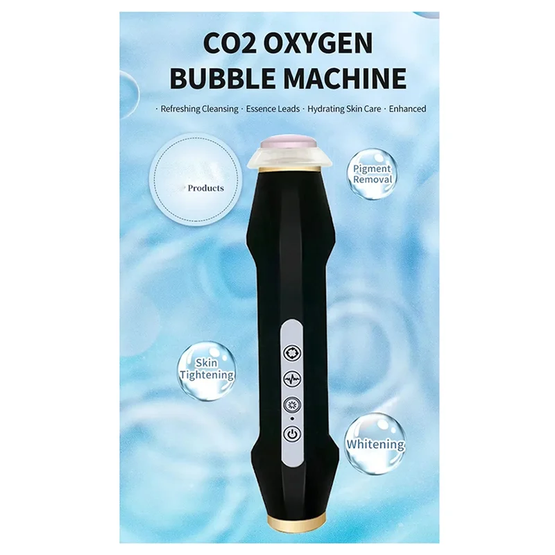 Portable Oxygen Bubble Handheld Rechargeable Facial Machine Exfoliate Wrinkle Removal Beauty Device