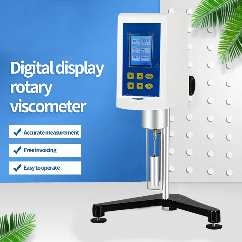 High Precision Viscometer Touch Screen Continuously Variable Speed Digital Display Rotating Viscometer Tester