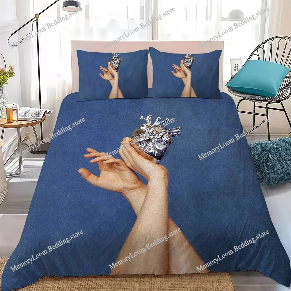 Singer A-Aurora Aksnes Duvet Cover Set Home Style Bedding Soft Laundry Cotton Bed Four Seasons Student Dormitory Home Textile