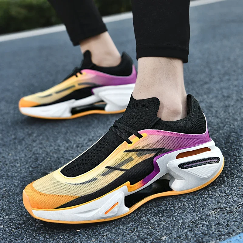 

Carbon Plate Racing Student Running Shoes Men's And Women's Running Shoes 2025 New Lightweight Shock-absorbing Sports Shoes