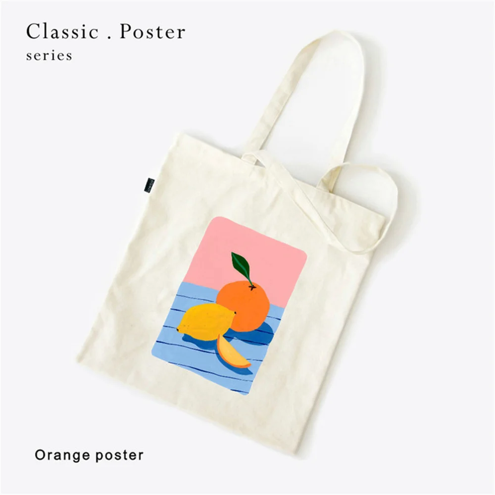 

ladies casual versatile shoulder bag Minimalist neutral vintage simple canvas tote bag reusable large capacity shopping bag
