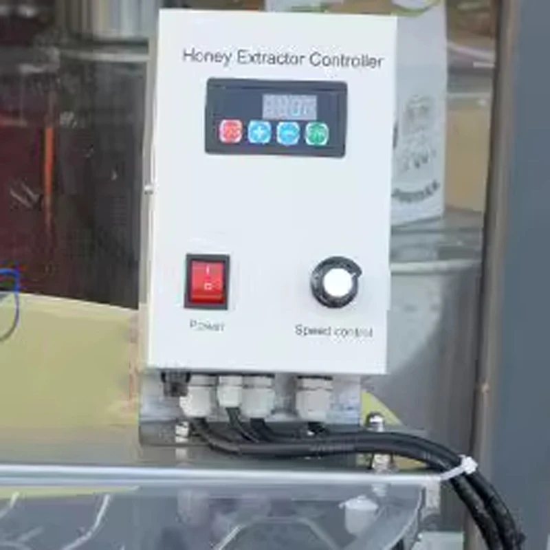 مستخرج العسل الكهربائي 6 إطارات/8 إطار من الفولاذ المقاوم للصدأ متعدد الوظائف مستخرج العسل هز العسل لمستخرج العسل الكهربائي