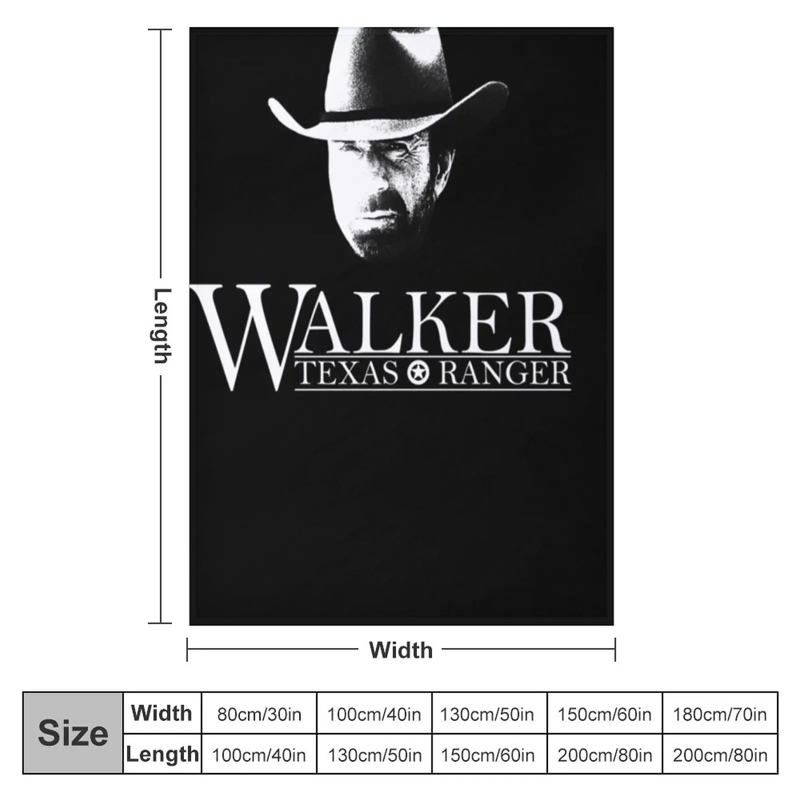 Walker Texas Ranger (Chuck Norris) Head and Logo Essential - Copy Throw Blanket Kid'S Blanket Luxury Blanket Multi-Purpose